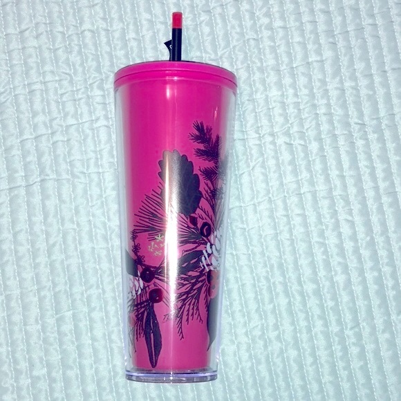 Starbucks Bright Pink Color-Change Pinecone Holiday 2021 Tumbler Cup 24o… - Picture 4 of 4